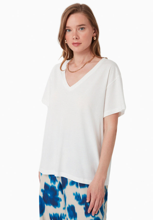 V-Neck T-Shirt Off-White