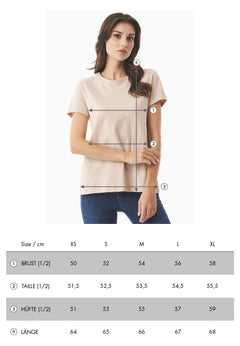 Organication size chart W_CASUAL_001beige
