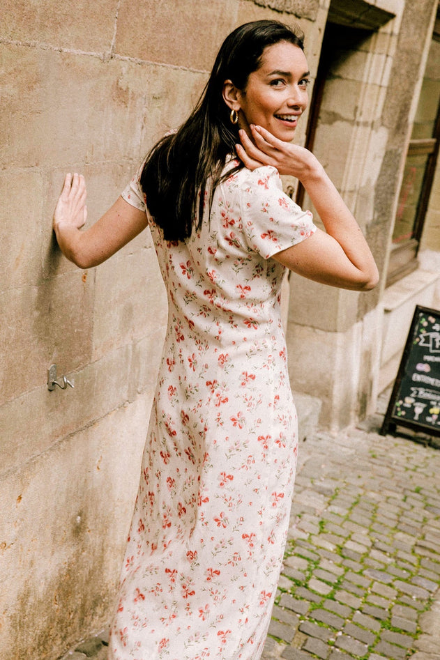 Saule Dress Off White Floral