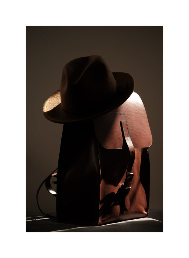 Leather Backpack Mod 120 Cuoio Brown