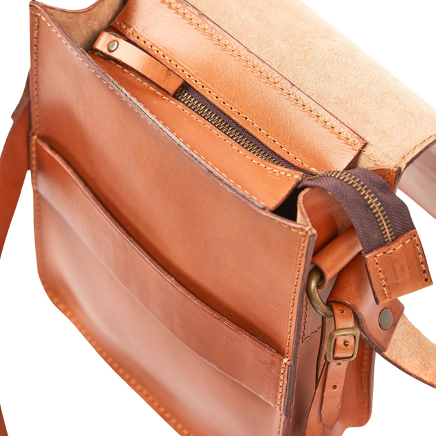 Leather Messenger Mod 114 Brown