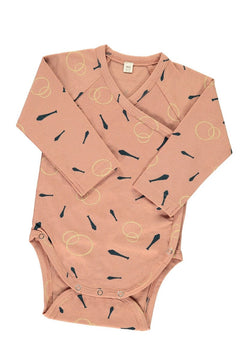 Baby's Long Sleeve Wrap Body Juggling Pink
