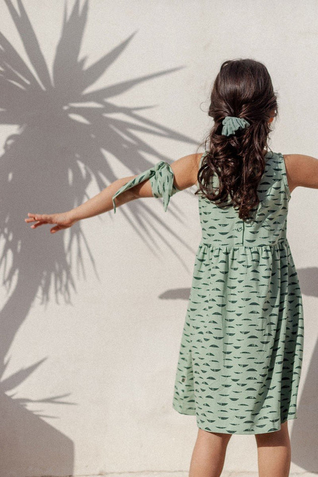 Kids' Edlin Dress Green Reflections