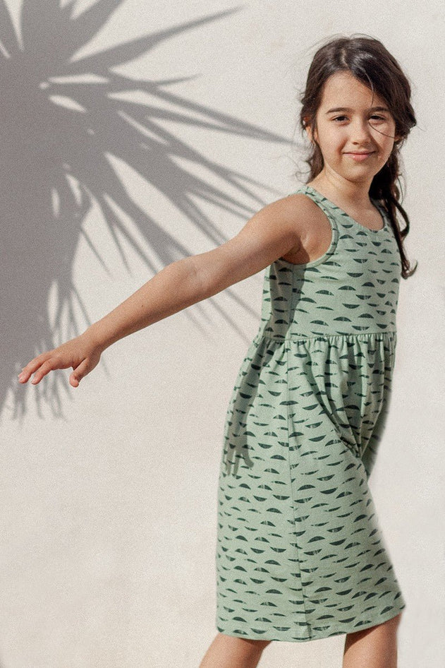 Kids' Edlin Dress Green Reflections