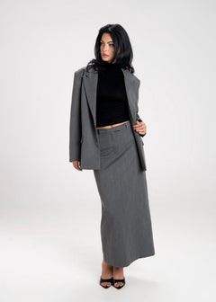 Petra Fitted High-Neck Top Black