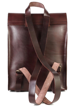 Leather Backpack Mod 120 Cuoio Dark Brown