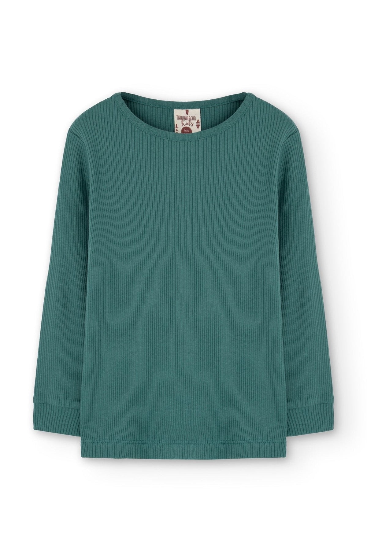 Kid's Grace Ribbed T-Shirt Blue