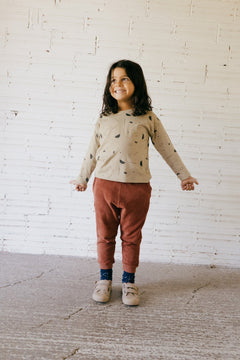 Kid's Galina Terry Pants Mars Red