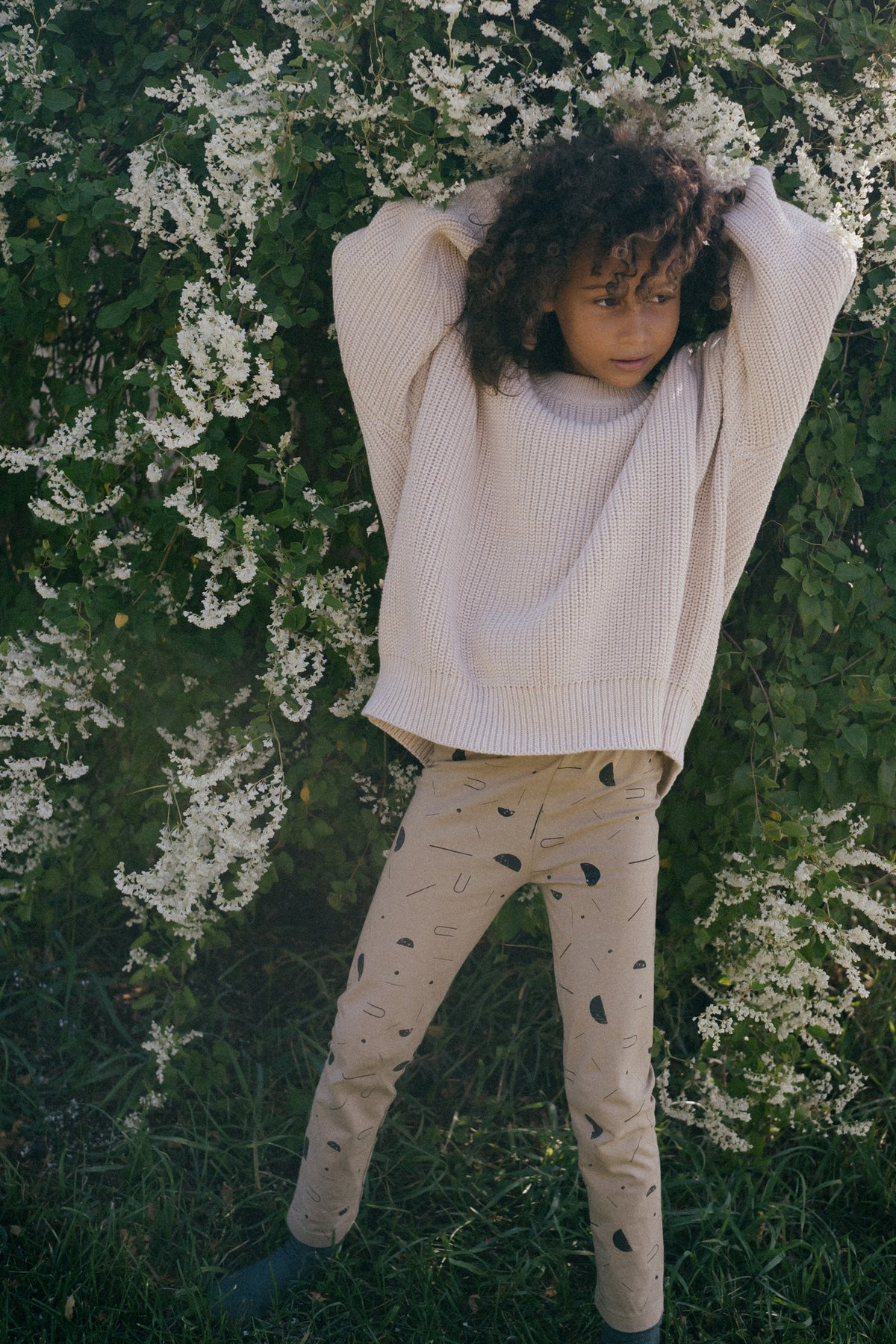 Kids' Galatea Leggings Sidereal Rain Beige