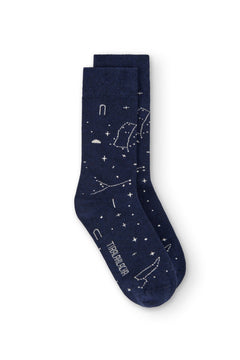 Kids' Crew Socks Blue Cosmos