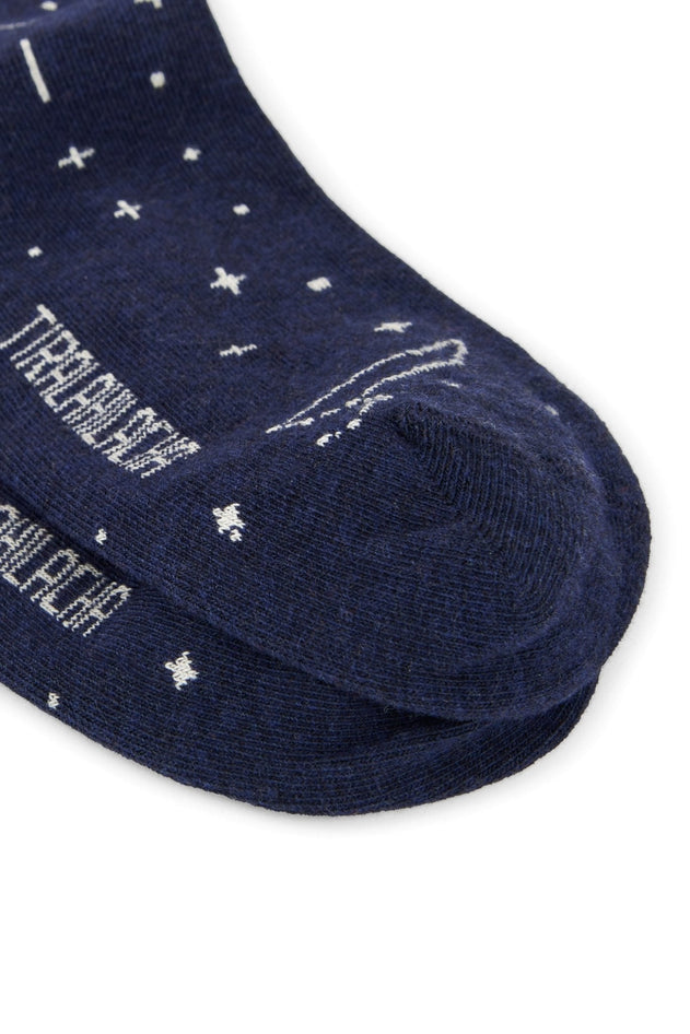 Kids' Crew Socks Blue Cosmos