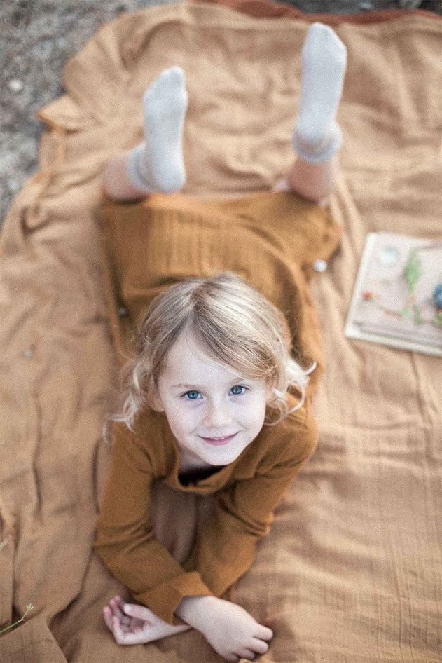 Kids' Surya Unisex Jumpsuit Mustard