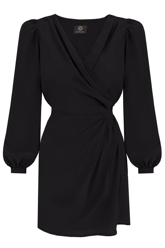 Margot Silk Dress Black