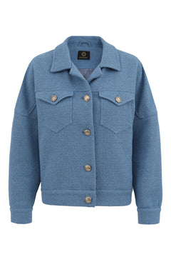 Enteliér Tweed Jacket Blue