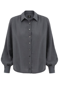 Noel Button-up Shirt Grey