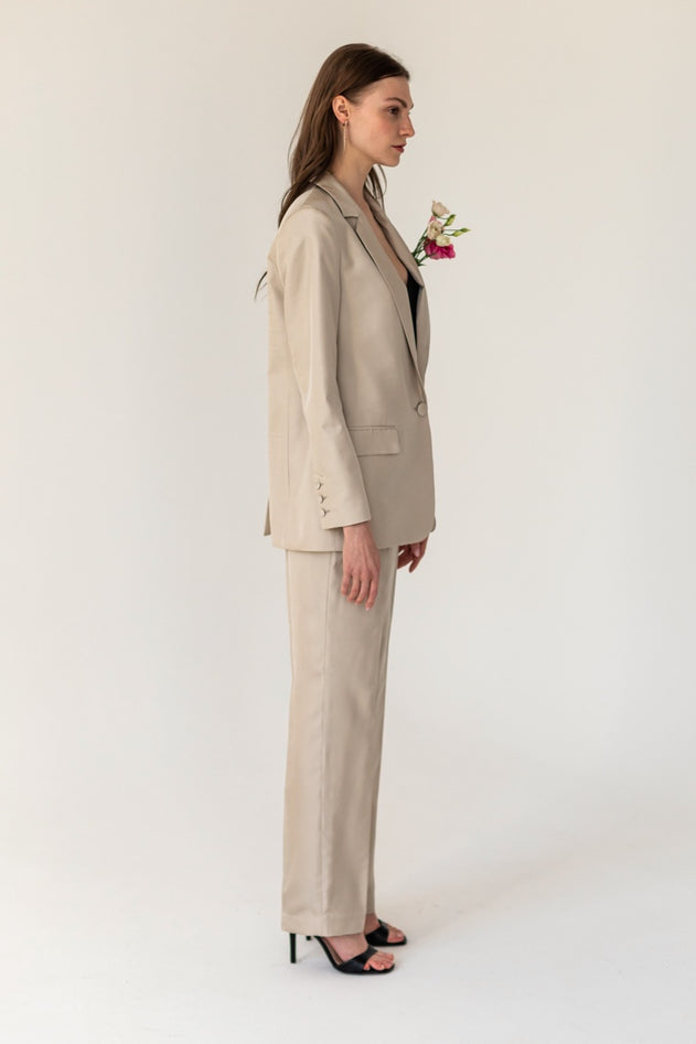 Silk Pants Champagne