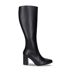Iona Black High Heel Knee Boots