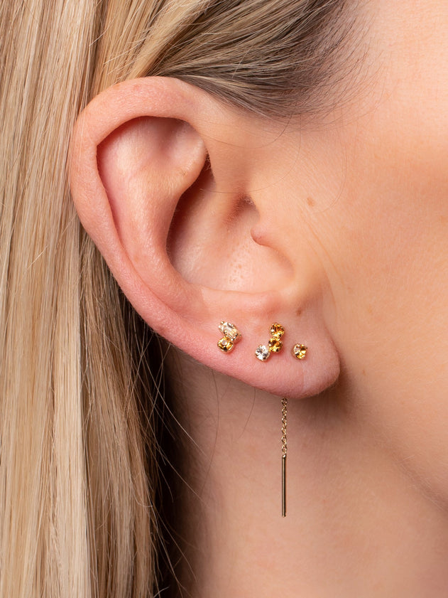 Marius Chain Earring Topaz Orange